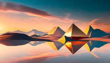 Sonnenaufgang mit Landschaft von Mustafa Kurnaz