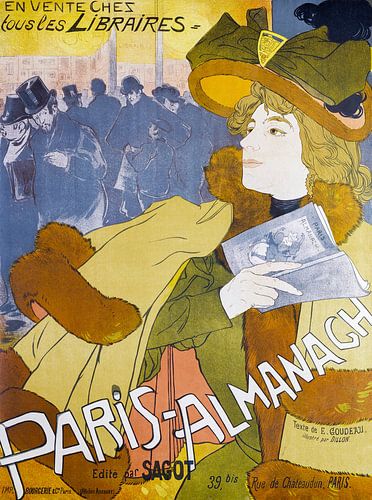 Paris-Almanach (1894) print by Georges de Feure.