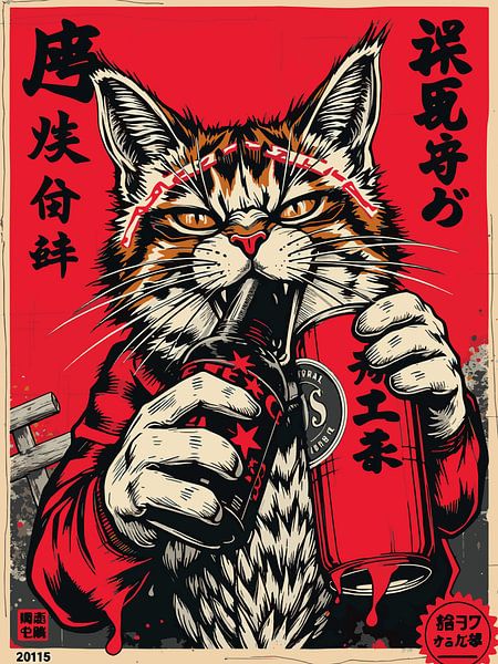 Stern Red Cat by okta rendy