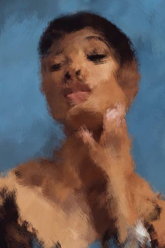 Abstract portrait by Carla Van Iersel