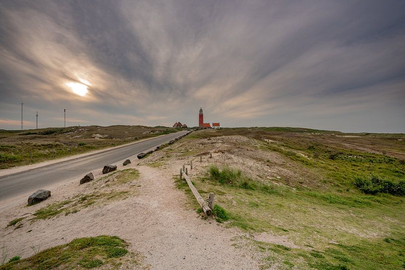 Vuurtoren Eierland Texel - zonsondergang van Texel360Fotografie Richard Heerschap