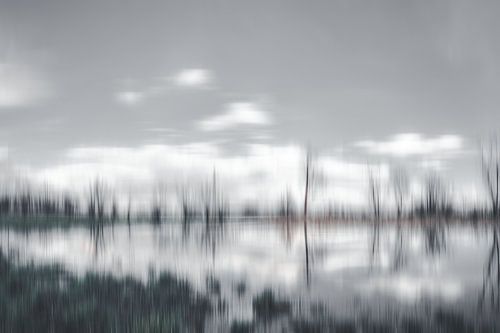 kalte graue Landschaft