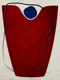 Moderne organische geometrische abstracte kunst