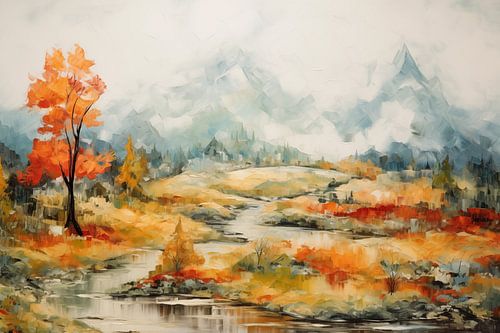 Landscape with mountains