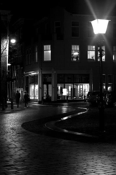 Straat in Dordrecht van Jurjen Biesbroek