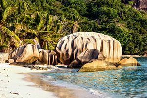 Traumstrand Anse Source d'Argent - La Digue - Seychellen