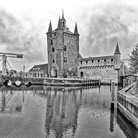 Outer harbour with town gate Zierickzee by Detlef Schöler Fotografie
