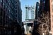 de Manhattan brug vanuit Washington Street van Eric van Nieuwland