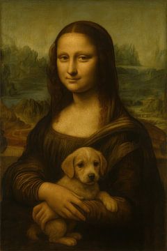 Mona Lisa mit Hund