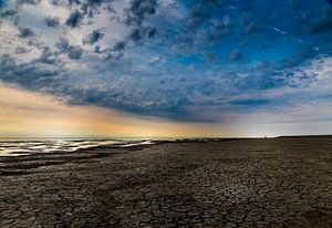 Sunset at the Wadden Sea! van Robert Kok