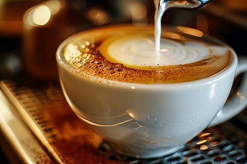 cappuccino of koffie bereiden