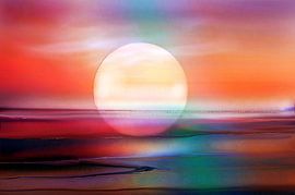 Lune à l'horizon sur Vera Laake