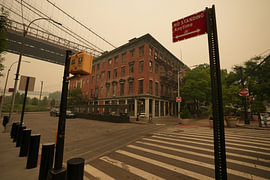 New York corner apocalyptic mood