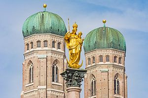 Frauenkirche und Mariensäule in München von ManfredFotos