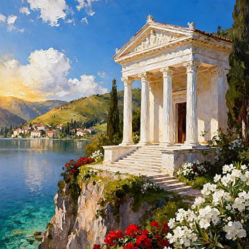 Romantisch Grieks herenhuis 1 van Johannas Art Creations