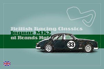 Jaguar MK2 at Brands Hatch von Theodor Decker