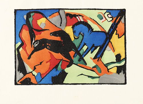 Der blaue Reiter, de blauwe ruiter, Franz Marc, 1914