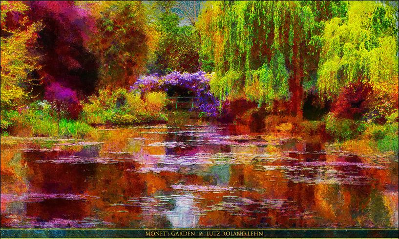 Monet's Garten von Lutz Roland Lehn