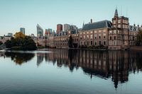 The Hofvijver in The Hague during sunset