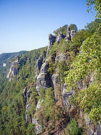 Saksisch Zwitserland - Bastei rotsen aan de Elbe