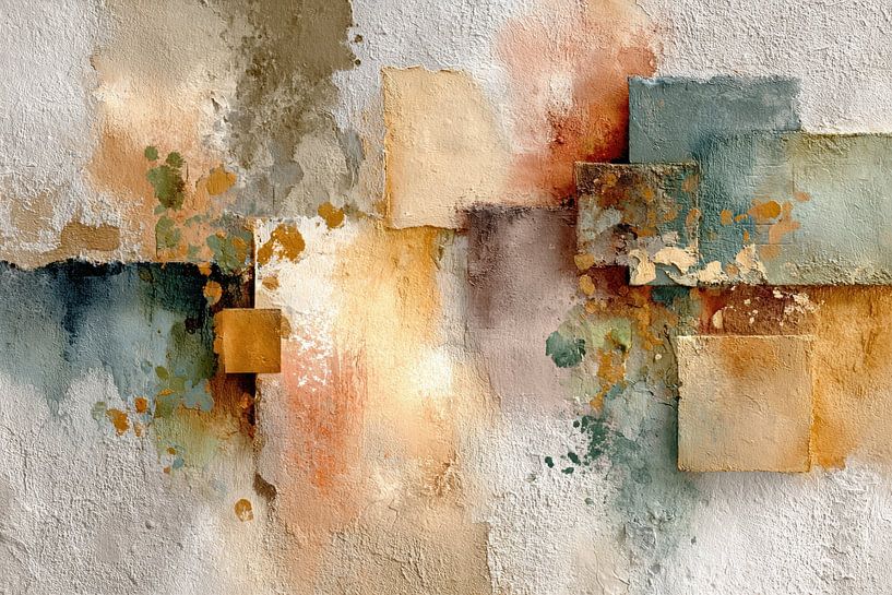 Peinture abstraite - Tons de terre Calme Organique par Joriali Art abstrait