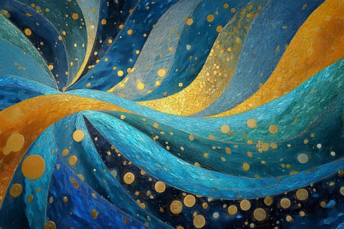 Gilded Currents II - Golden Flow