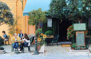 Cafe Aix-En-Provence by Trevor Neal