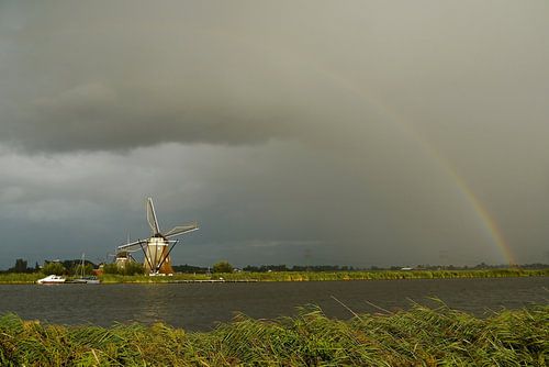 Molen met regenboog / Windmill with a rainbow