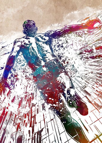 Swimming sport art 5 #swimmer #sport by JBJart Justyna Jaszke