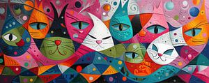 Peinture chat | chat sur De Mooiste Kunst