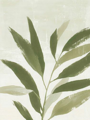 Groene botanische vormen in rustige aardetinten van But First Framing