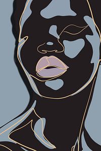 She - on Blue Grey