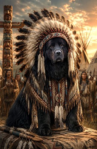 Chief Gentle Giant, un Terre-Neuvien dans les Prairies.