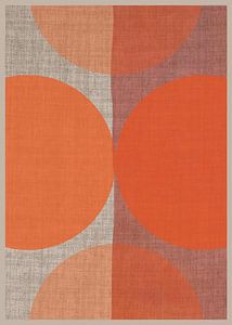 TW Living - Linen collection - Abstract ZEN orange