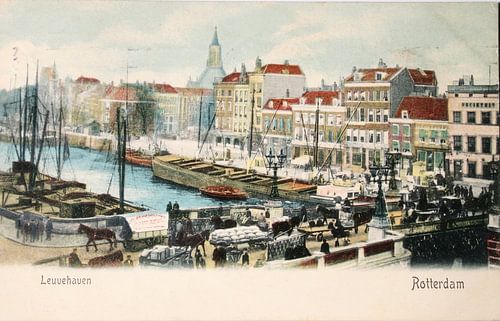 Leuvehaven Rotterdam in 1909