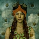 Vintage Beauty Bathing cap 1970 by Yvonne Zeldenthuis thumbnail
