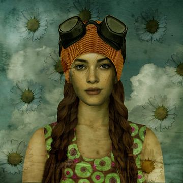 Vintage Beauty Bathing cap 1970 by Yvonne Zeldenthuis