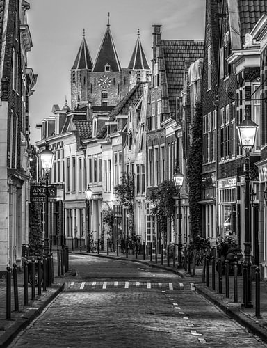 Haarlem, the Amsterdam Gate in black and white