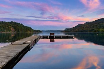 Evening by the fjord, Norway by Adelheid Smitt