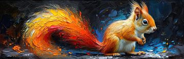 Squirrel painting by Blikvanger Schilderijen