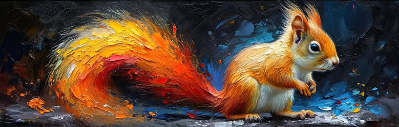 Peinture d'écureuil par Peintures accrocheuses