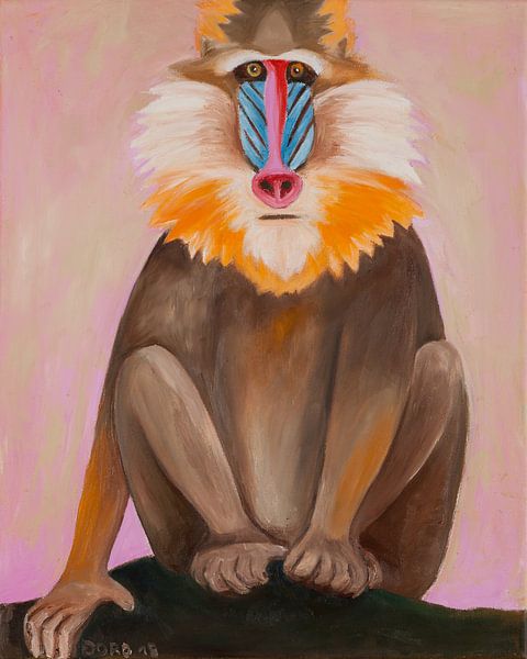 Mandrill-Thrill von Dorothea Linke