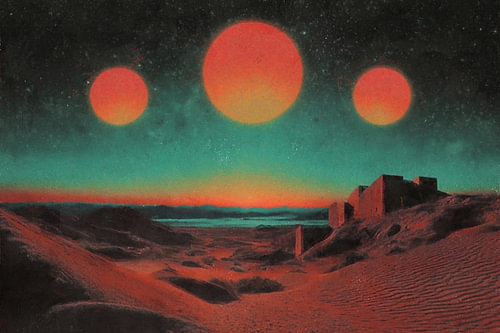 Otherworld Landscapes IX — Three Suns