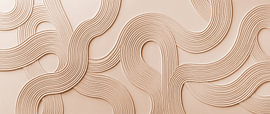 Japandi Panorama – Abstract, flowing shapes by AidasignArt