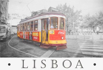 tram in Lissabon van Rene van Heerdt