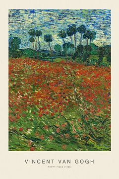 Champ de coquelicots - Vincent Van Gogh sur Nook Vintage Prints