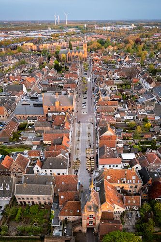 Historisch centrum van Vianen vanuit de lucht van Sander Goldbach