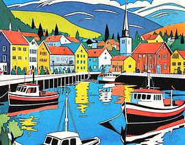 Fjorde in Norwegen, Motiv 11 von zam art