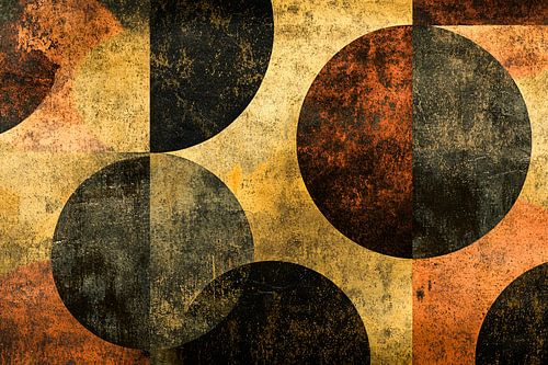 Dessin abstrait avec des formes géométriques
