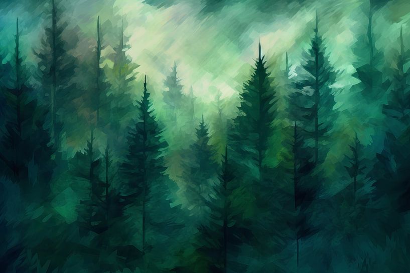 Forest of trees by Thea